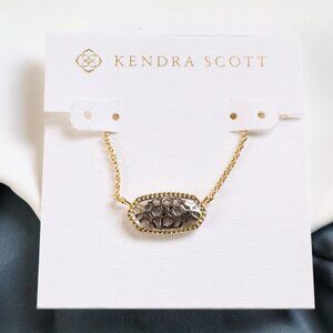 💕 Kendra Scott Elisa Silver Filigree Necklace Gold